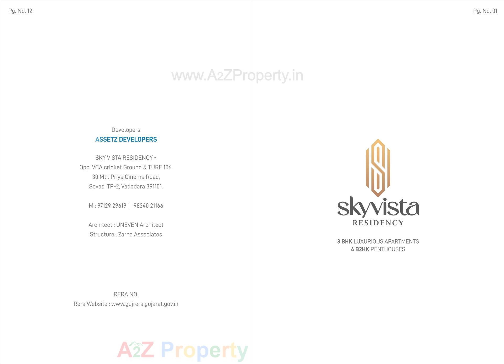 of real estate project Sky Vista Residency located at Sevasi, Vadodara, Gujarat