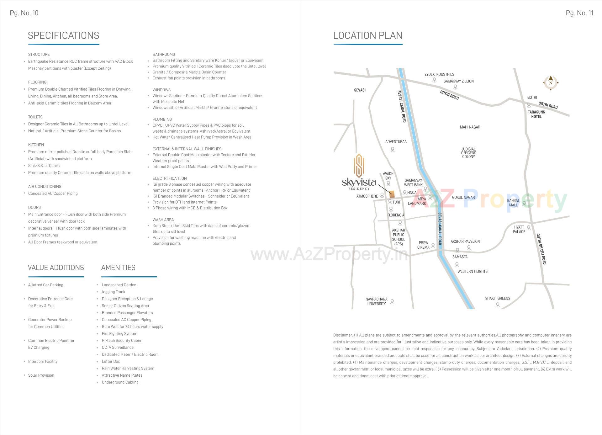  of real estate project Sky Vista Residency located at Sevasi, Vadodara, Gujarat