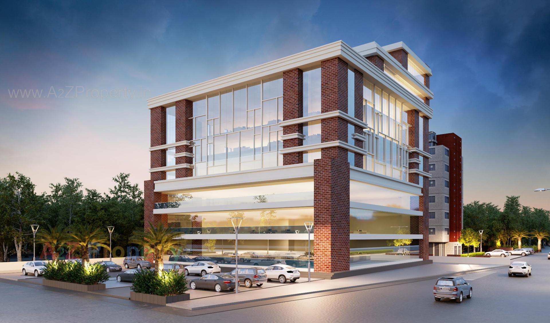 3D Elevation of real estate project Smeet located at Subhanpura, Vadodara, Gujarat