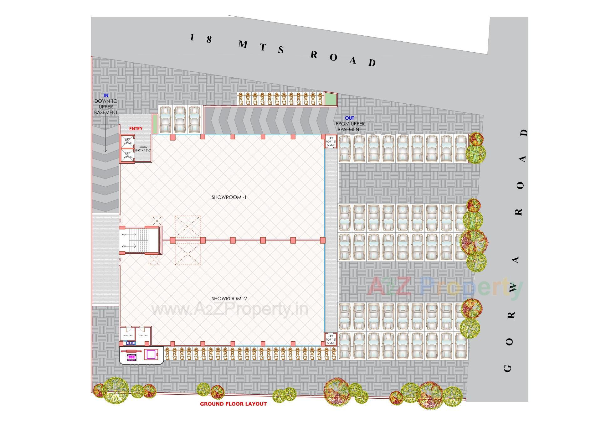 Layout of real estate project Smeet located at Subhanpura, Vadodara, Gujarat