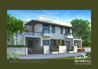 Elevation of real estate project Sneh Residency located at Bhayli, Vadodara, Gujarat