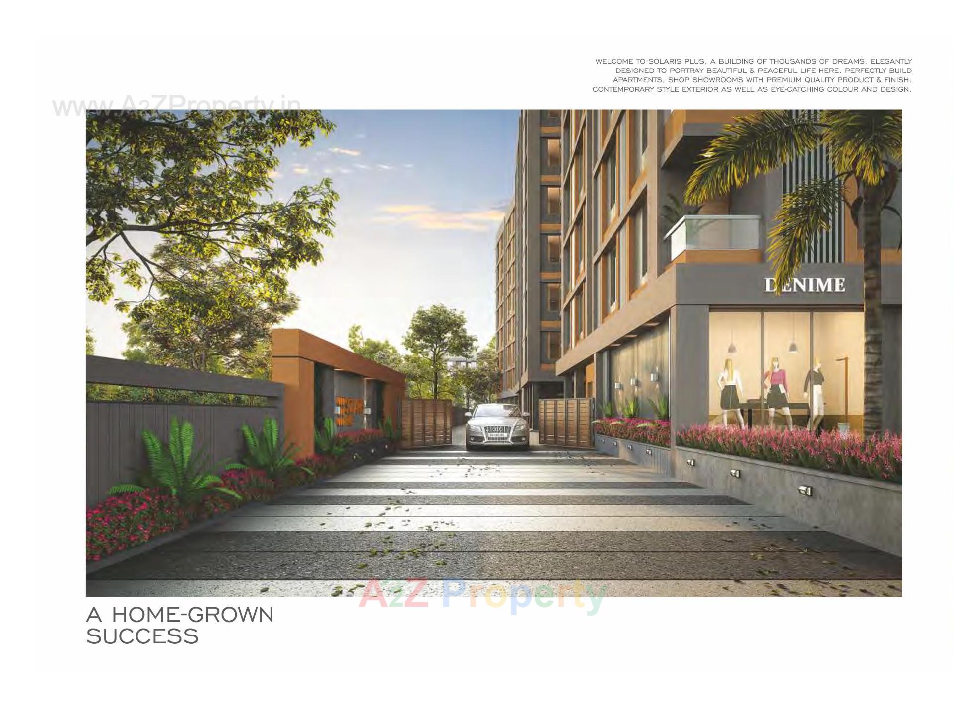 3D Elevation of real estate project Solaris Plus located at Bhayli, Vadodara, Gujarat