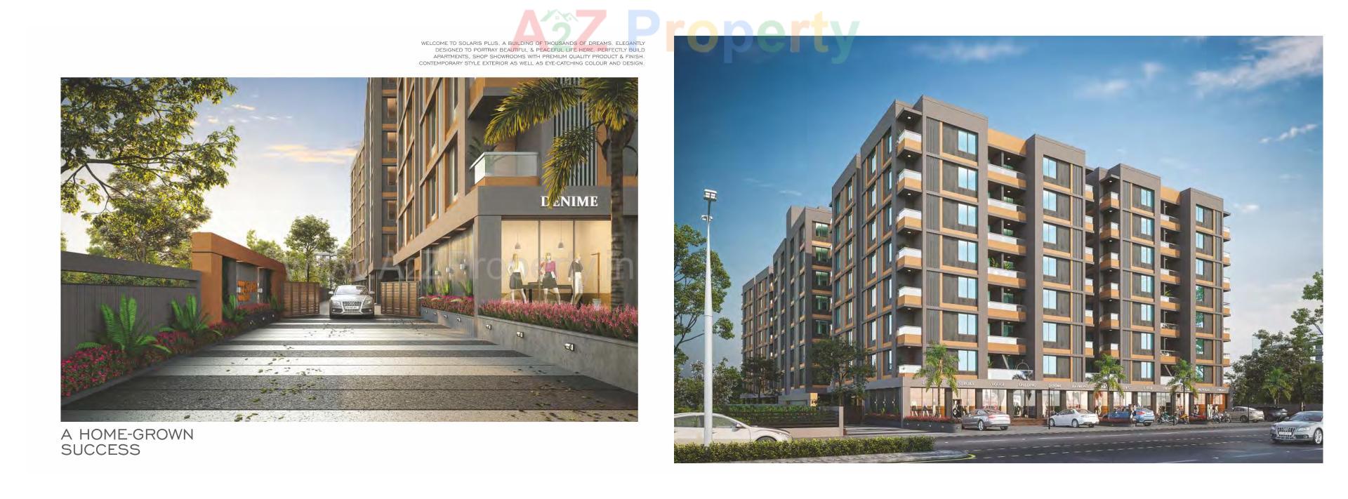 3D Elevation of real estate project Solaris Plus located at Bhayli, Vadodara, Gujarat