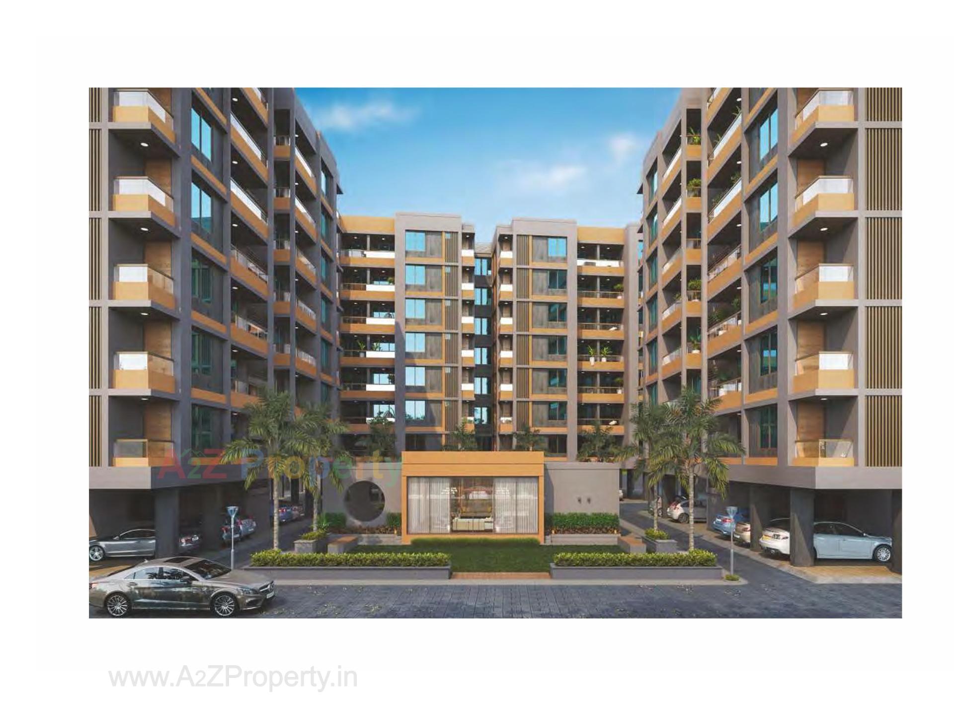3D Elevation of real estate project Solaris Plus located at Bhayli, Vadodara, Gujarat