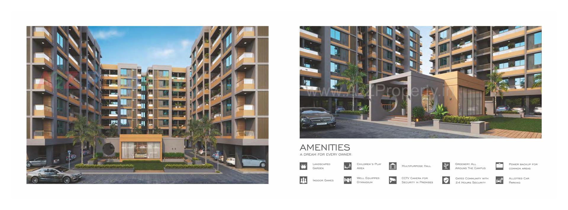 3D Elevation of real estate project Solaris Plus located at Bhayli, Vadodara, Gujarat