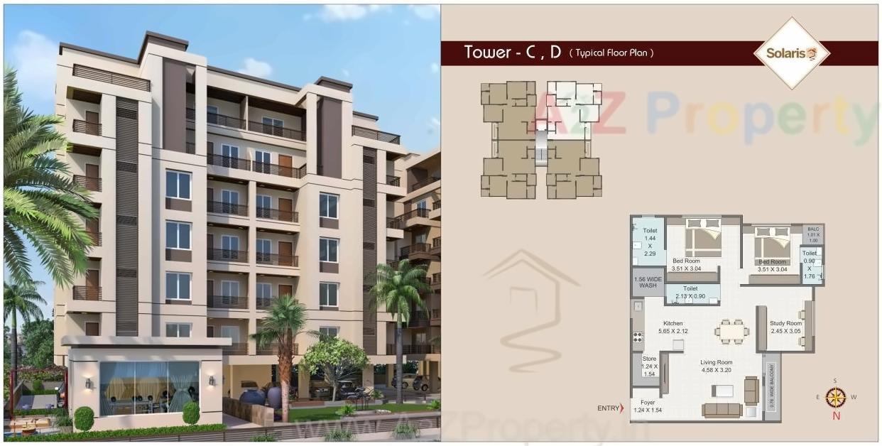 Layout of real estate project Solaris located at Bhayli, Vadodara, Gujarat