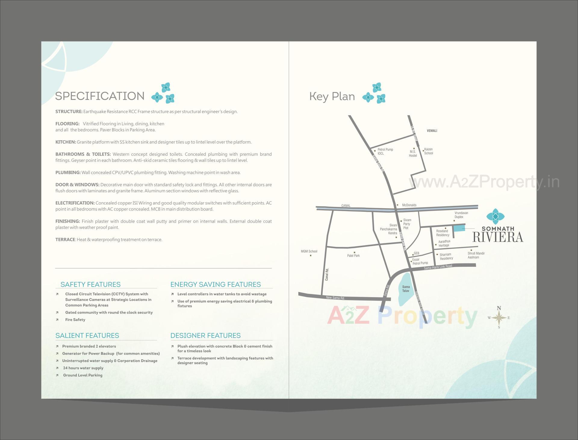  of real estate project Somnath Riviera located at Sama, Vadodara, Gujarat