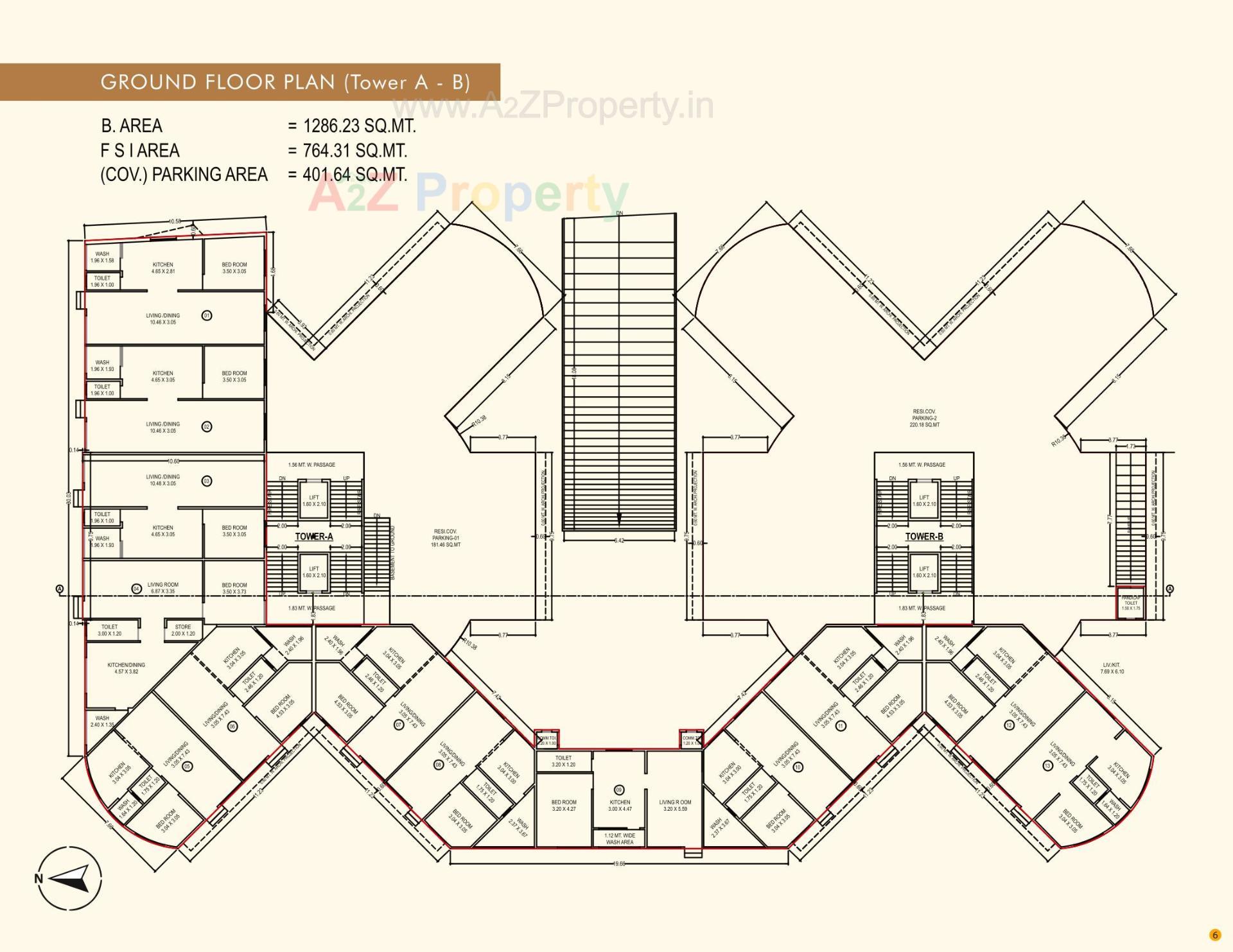Layout of real estate project Sonal Evoq located at Chhani, Vadodara, Gujarat