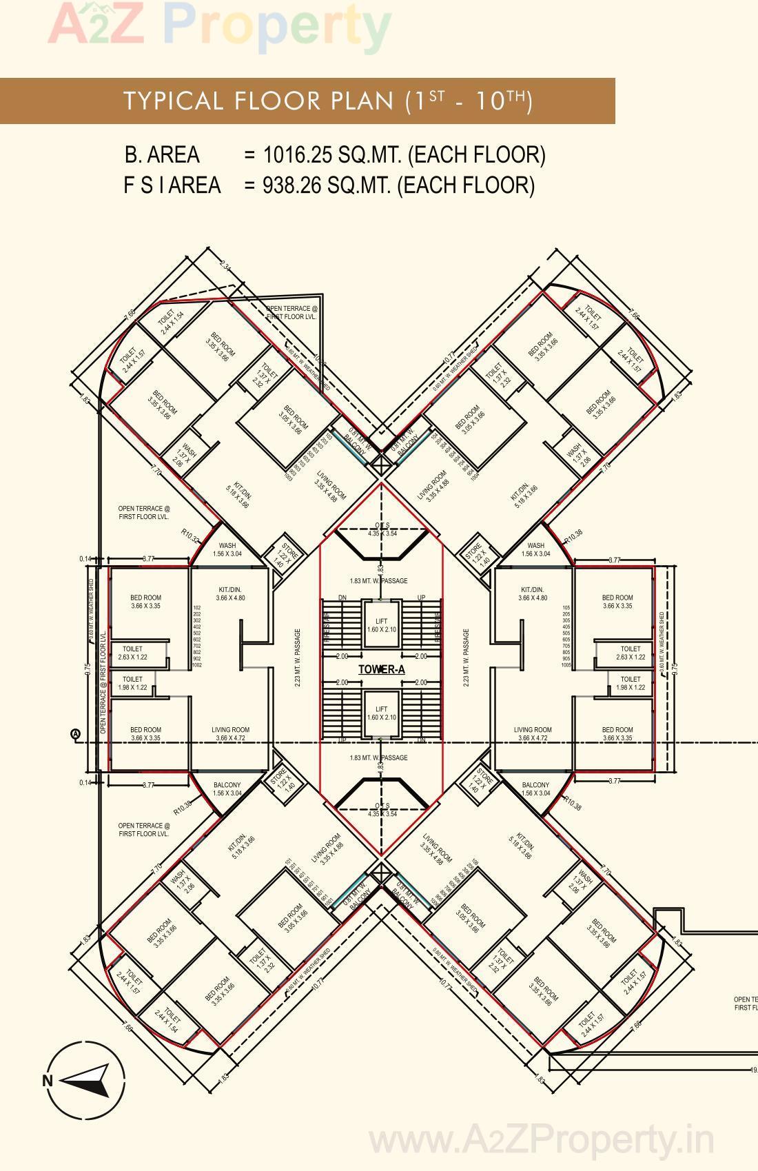 Layout of real estate project Sonal Evoq located at Chhani, Vadodara, Gujarat