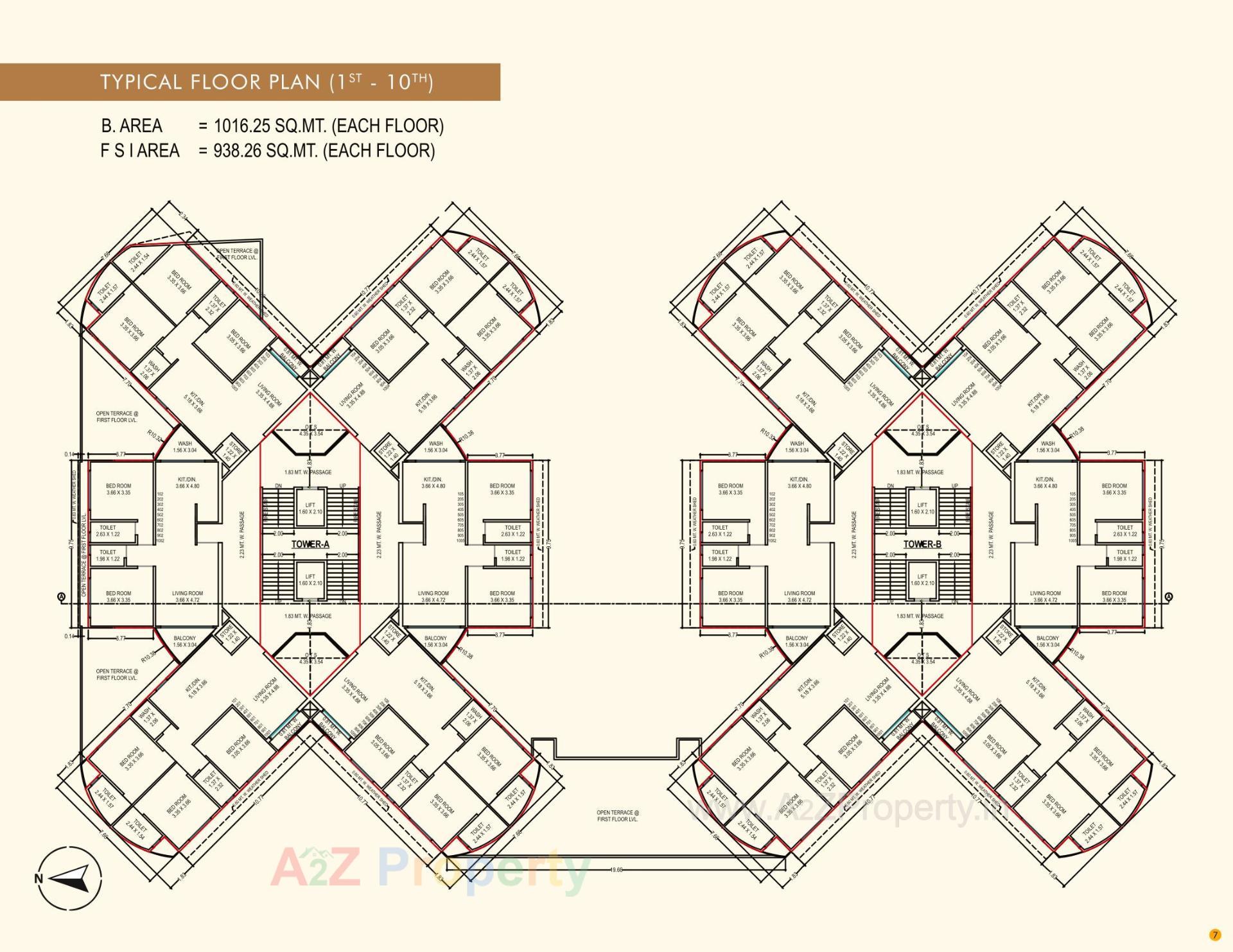 Layout of real estate project Sonal Evoq located at Chhani, Vadodara, Gujarat
