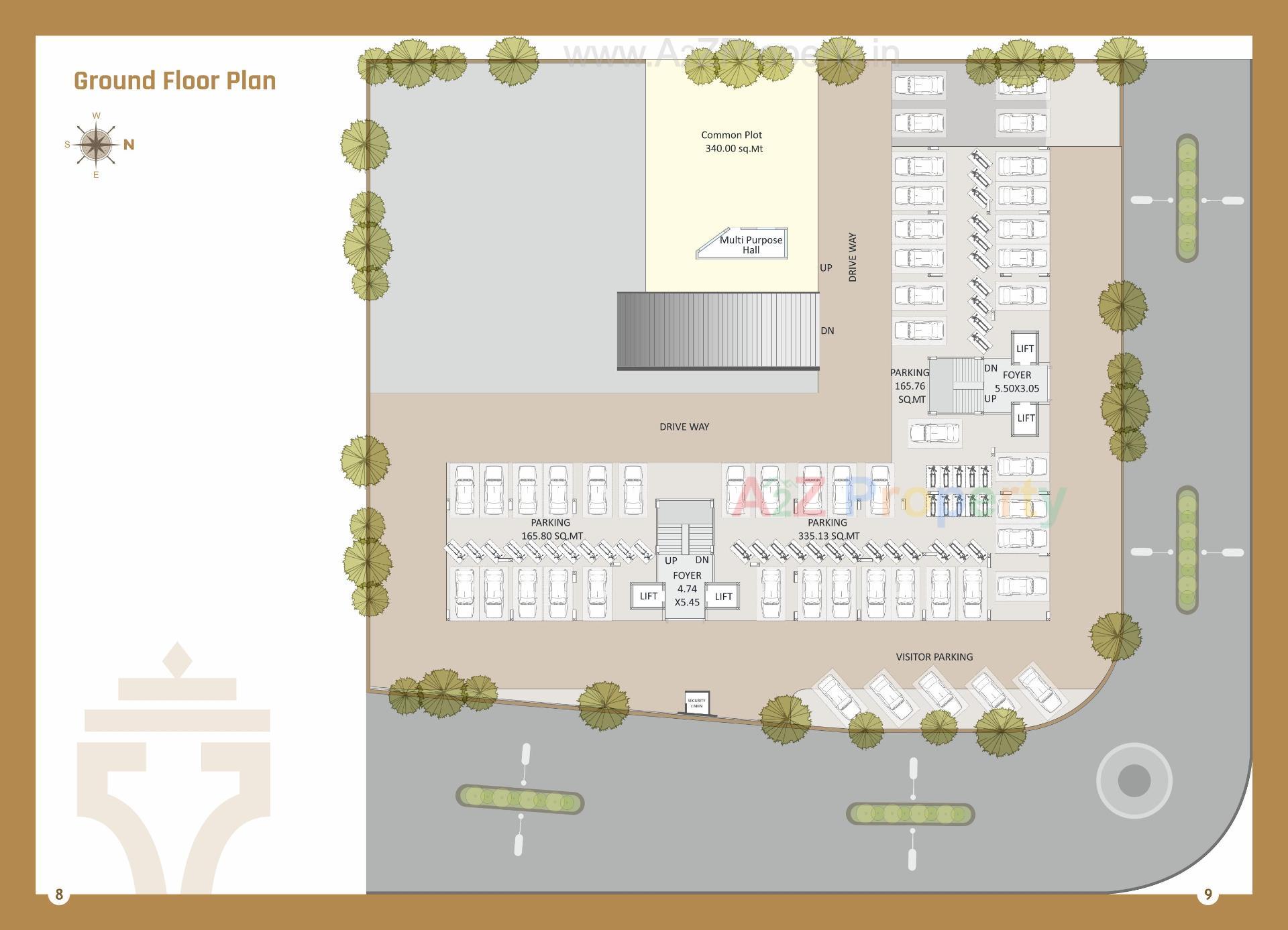 Layout of real estate project Sopan located at Vadodara, Vadodara, Gujarat