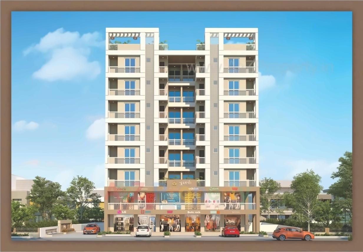 3D Elevation of real estate project Sparsh Residency located at Bhayli, Vadodara, Gujarat