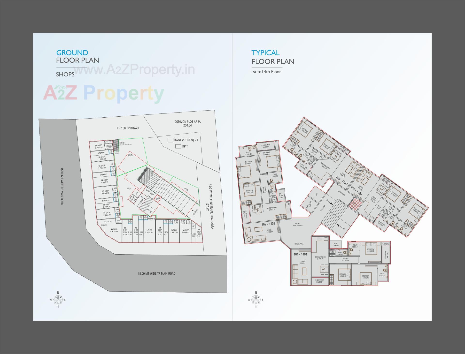 Layout of real estate project Sparsh Skyview located at Bhayli, Vadodara, Gujarat