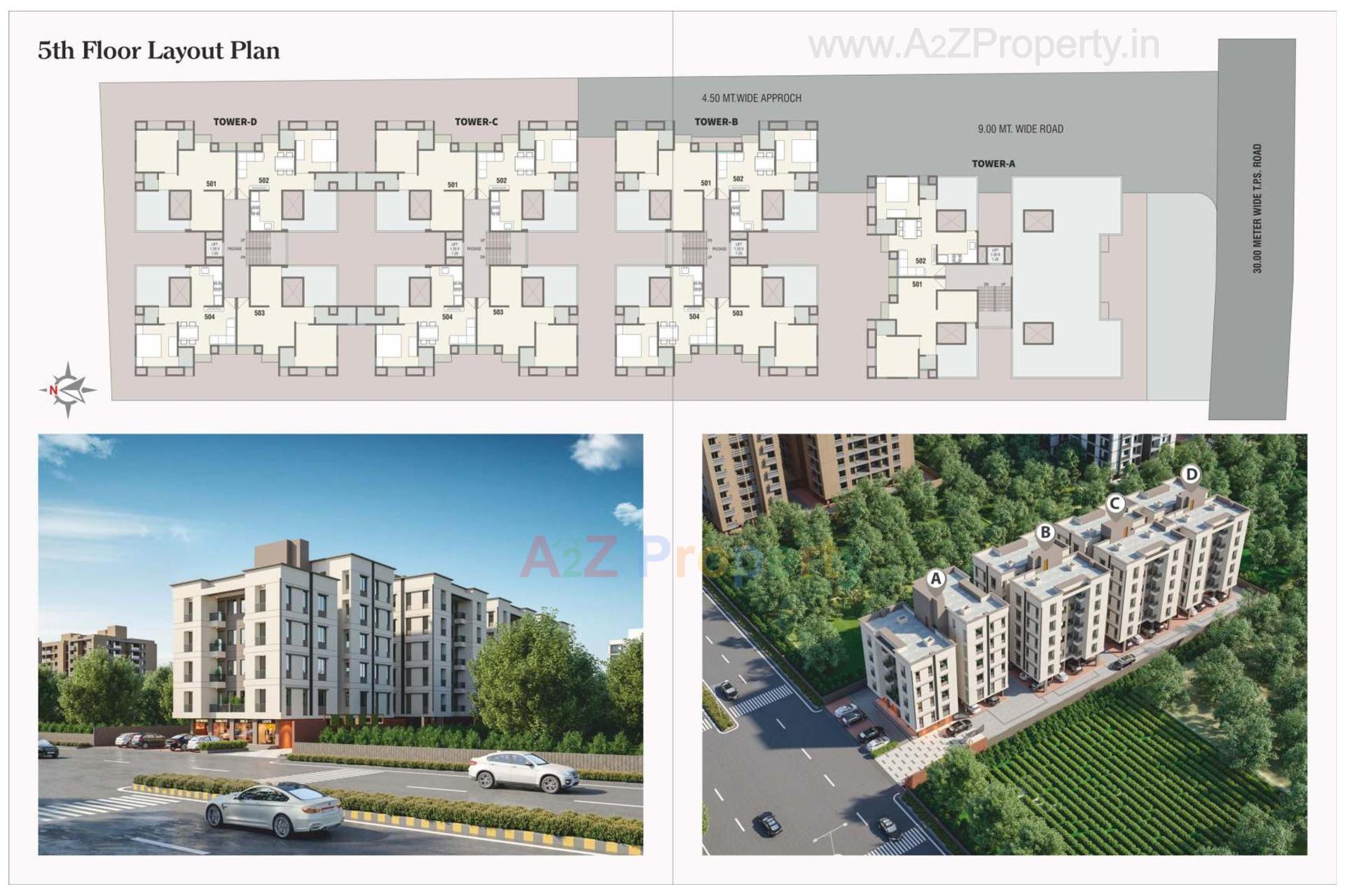 Layout of real estate project Sparsh located at Gorva, Vadodara, Gujarat