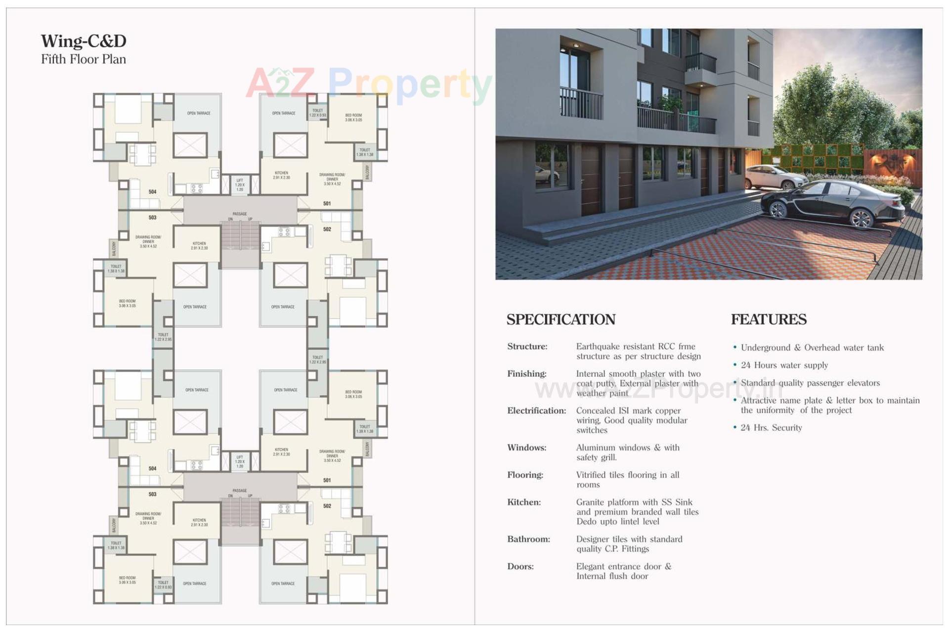 Layout of real estate project Sparsh located at Gorva, Vadodara, Gujarat