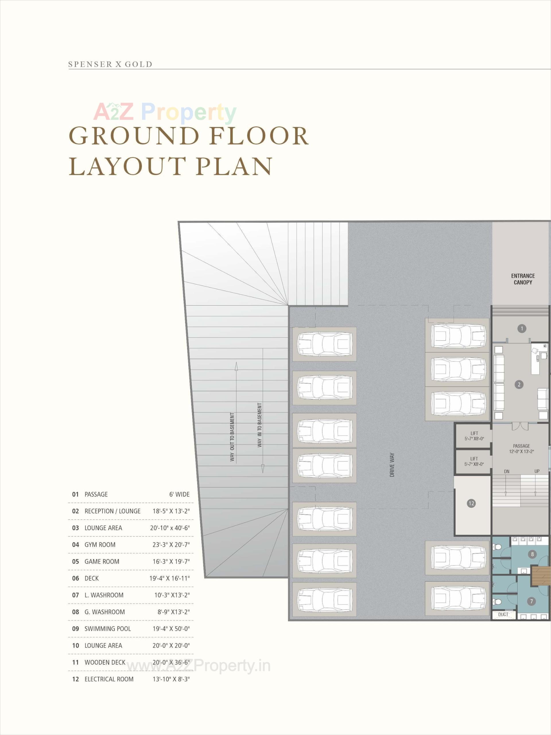 Layout of real estate project Spenser X Gold located at Ankodiya, Vadodara, Gujarat