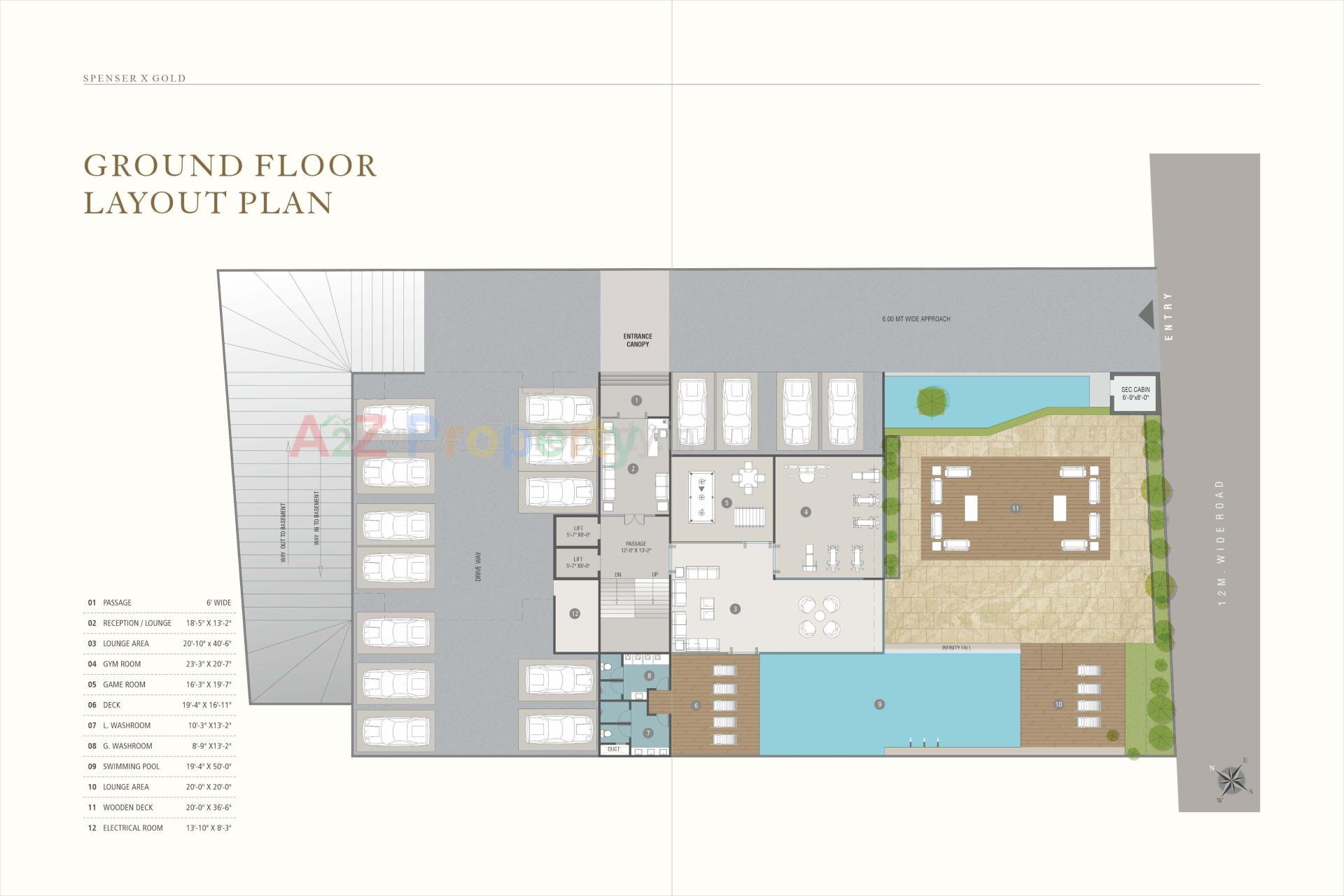 Layout of real estate project Spenser X Gold located at Ankodiya, Vadodara, Gujarat
