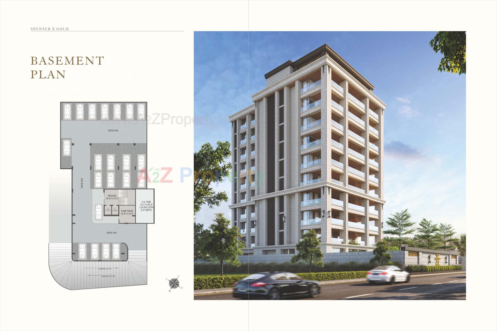 Layout of real estate project Spenser X Gold located at Ankodiya, Vadodara, Gujarat