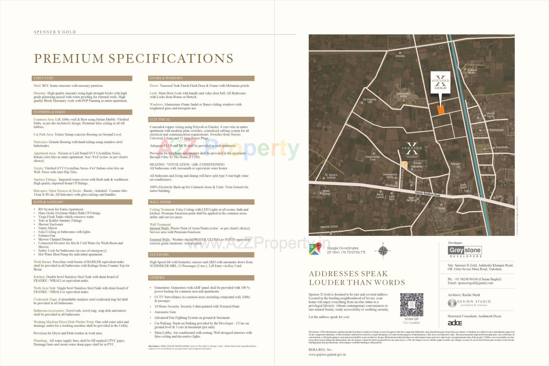  of real estate project Spenser X Gold located at Ankodiya, Vadodara, Gujarat