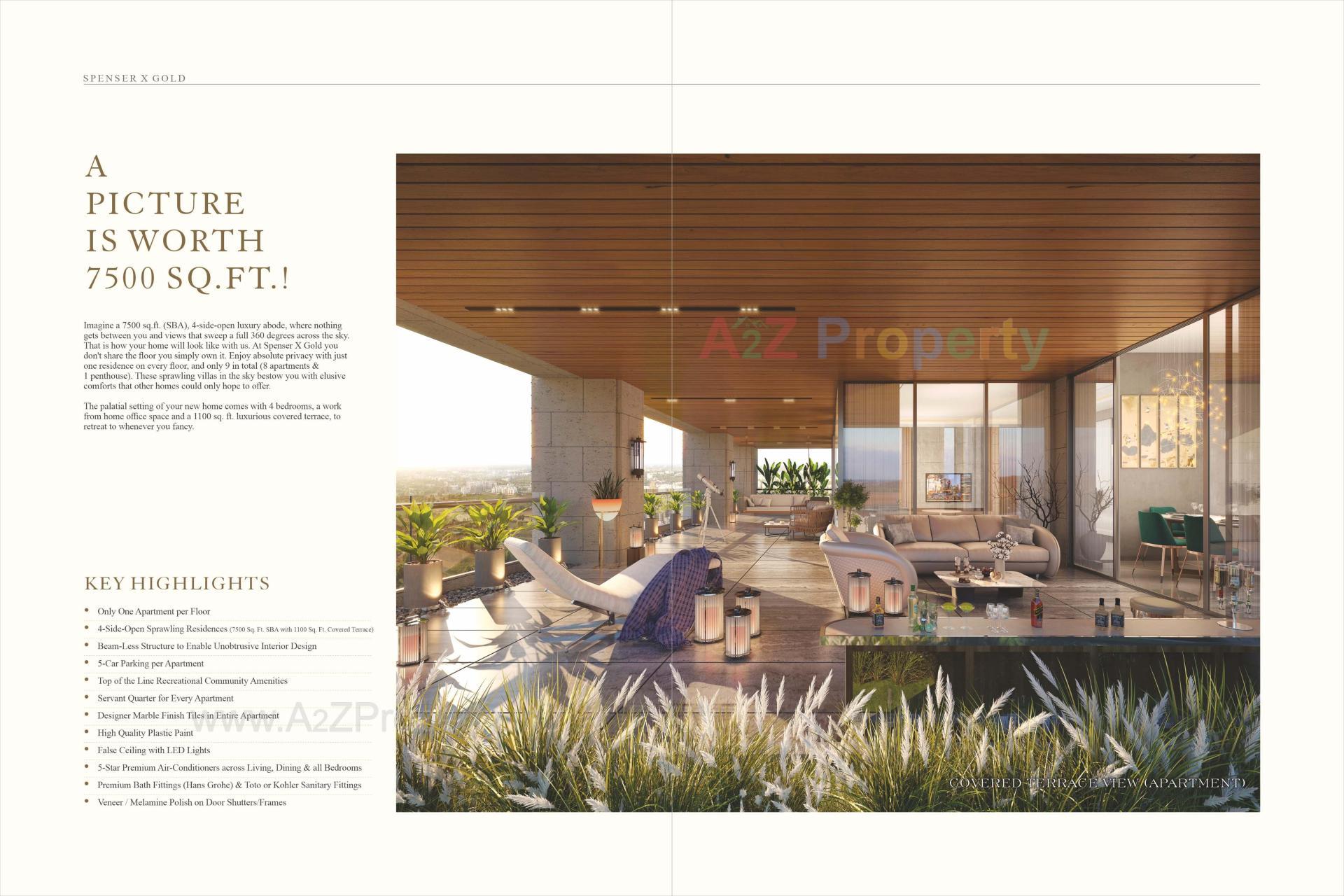 3D Elevation of real estate project Spenser X Gold located at Ankodiya, Vadodara, Gujarat