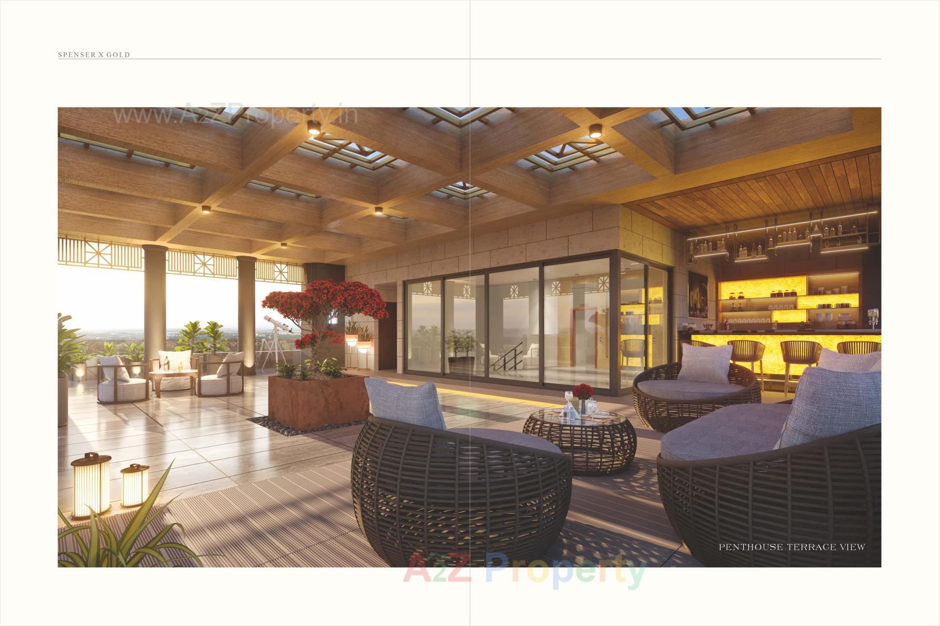 3D Elevation of real estate project Spenser X Gold located at Ankodiya, Vadodara, Gujarat