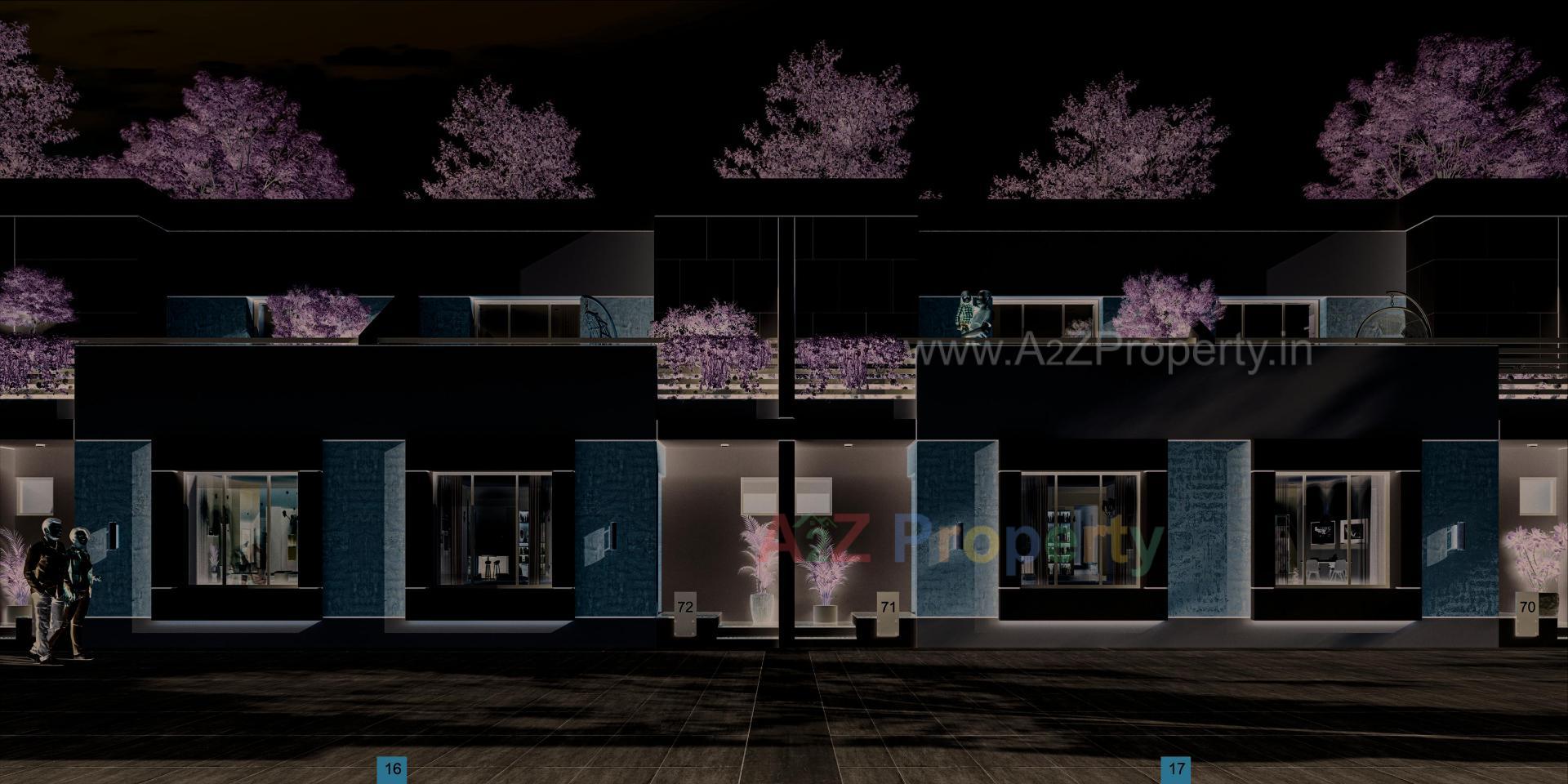 3D Elevation of real estate project Spring Blossom located at Karjan, Vadodara, Gujarat