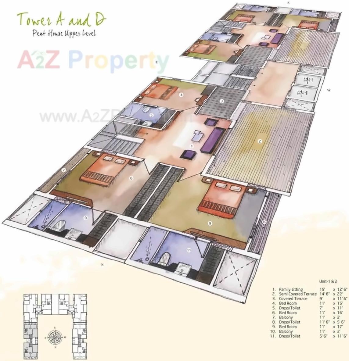 Layout of real estate project Spring Retreat located at Bhayli, Vadodara, Gujarat