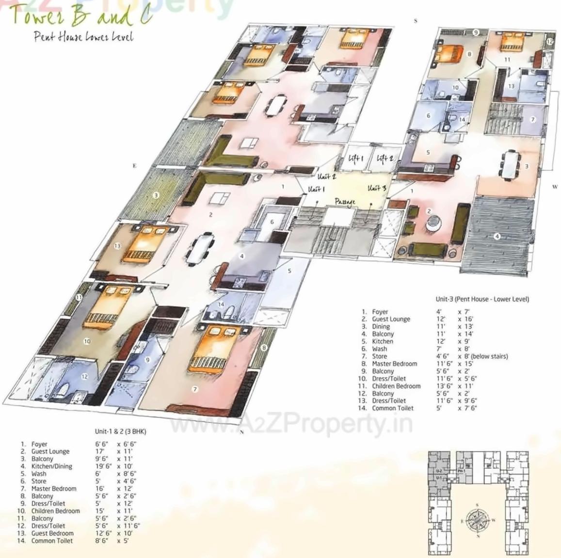 Layout of real estate project Spring Retreat located at Bhayli, Vadodara, Gujarat