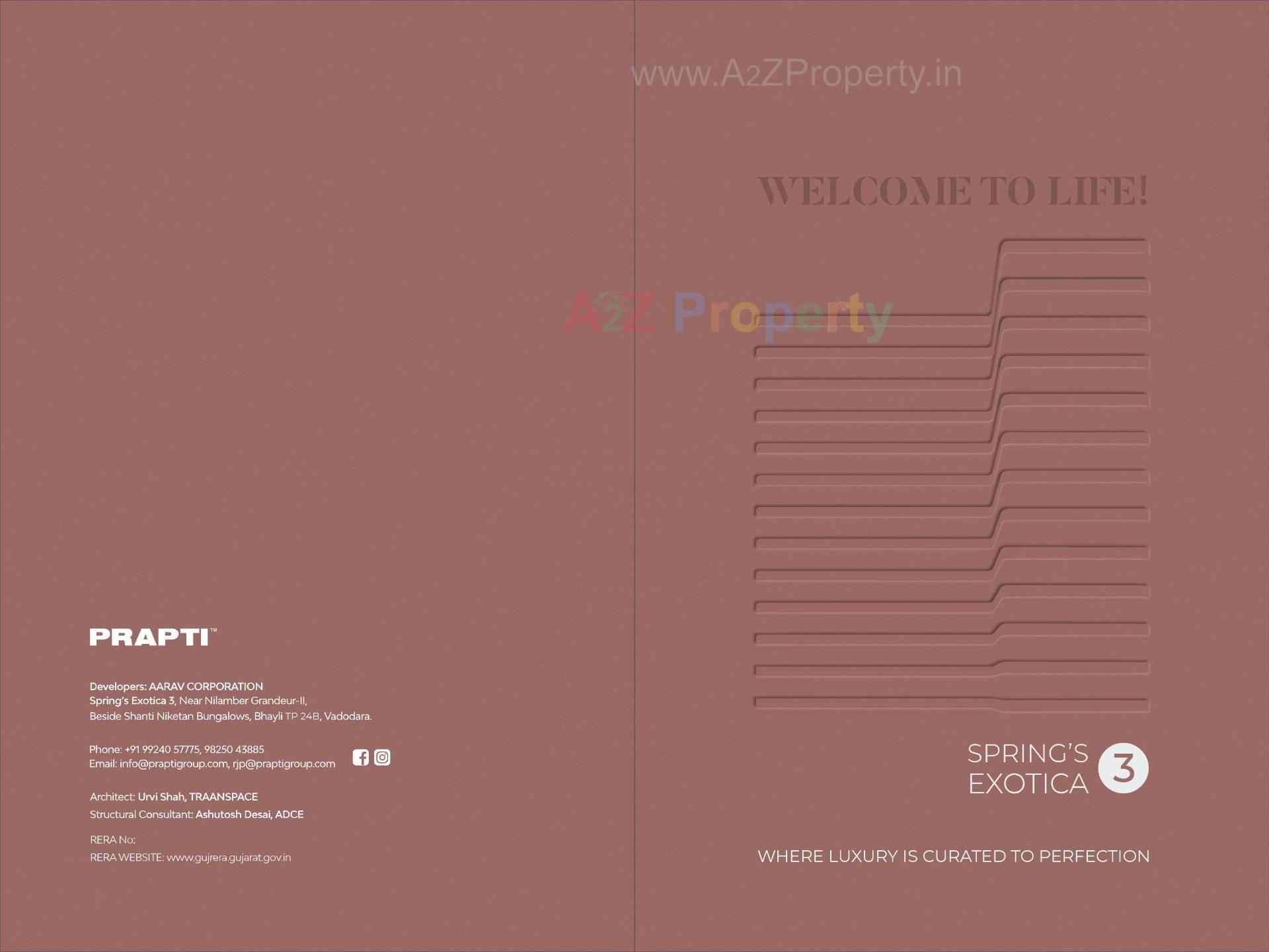  of real estate project Spring's Exotica located at Bhayli, Vadodara, Gujarat