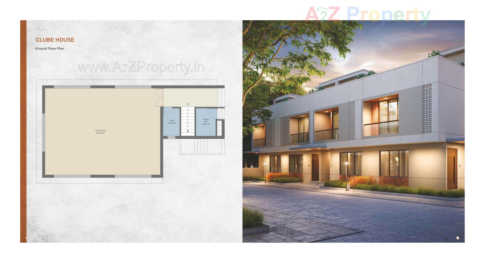 3D Elevation of real estate project Spring Woods located at Tarsali, Vadodara, Gujarat