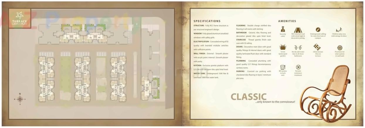 Layout of real estate project Star City located at Tandalja, Vadodara, Gujarat