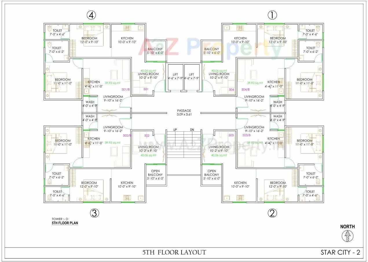 Layout of real estate project Star City Ii located at Tandalja, Vadodara, Gujarat