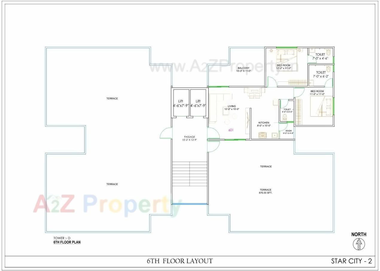 Layout of real estate project Star City Ii located at Tandalja, Vadodara, Gujarat