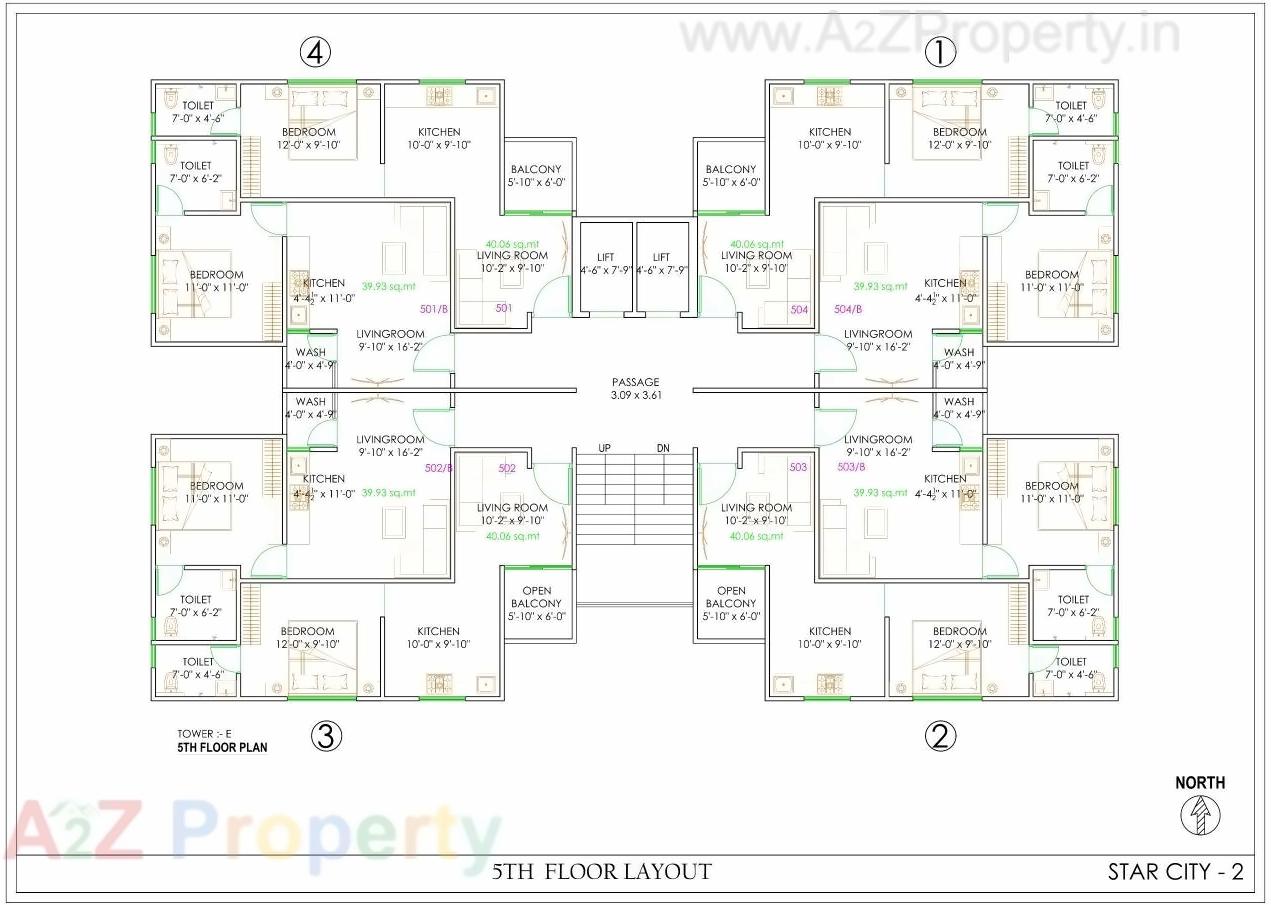 Layout of real estate project Star City Ii located at Tandalja, Vadodara, Gujarat