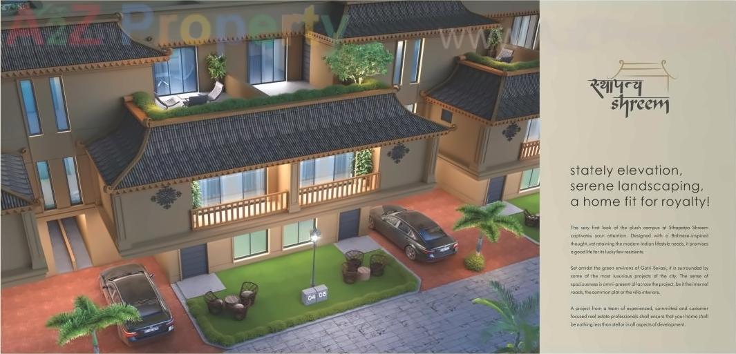 3D Elevation of real estate project Sthapatya Shreem located at Sevasi, Vadodara, Gujarat