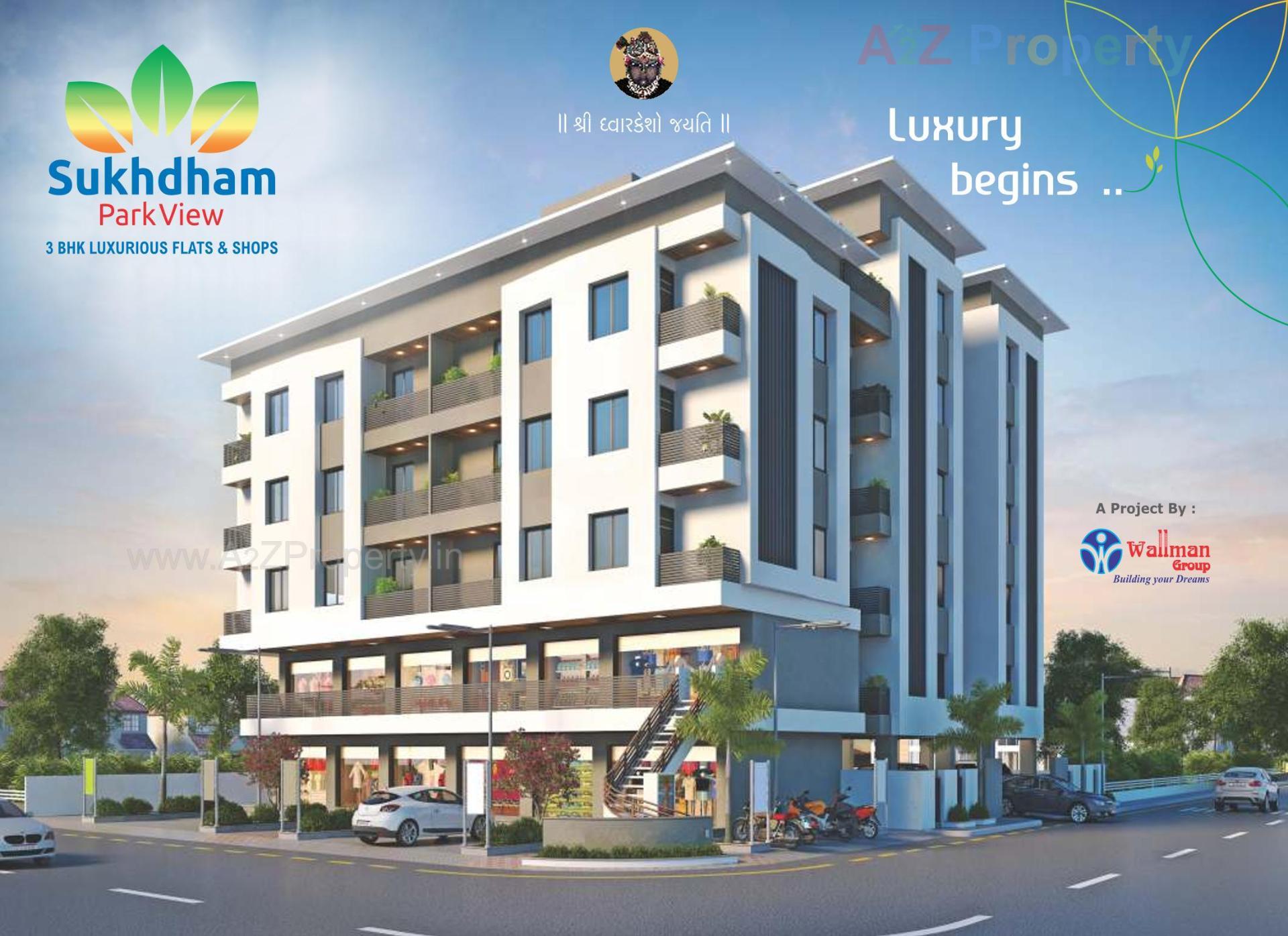 3D Elevation of real estate project Sukhdham Parkview located at Vadodara, Vadodara, Gujarat