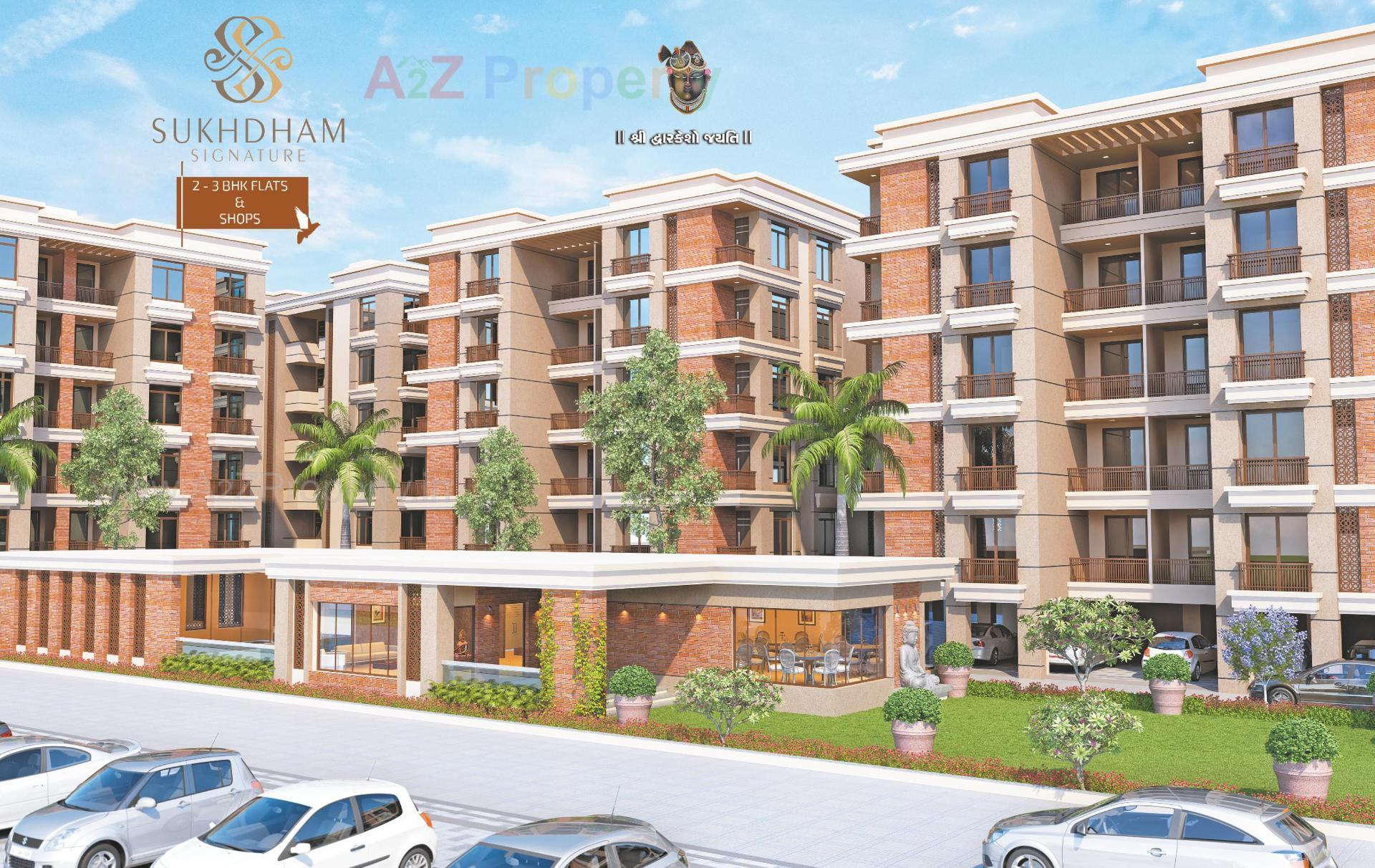 3D Elevation of real estate project Sukhdham Signature () located at Vadodara, Vadodara, Gujarat