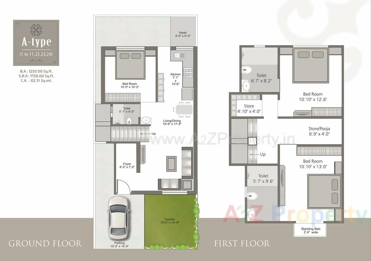 Layout of real estate project Sukhdham Upvan located at Kapurai, Vadodara, Gujarat
