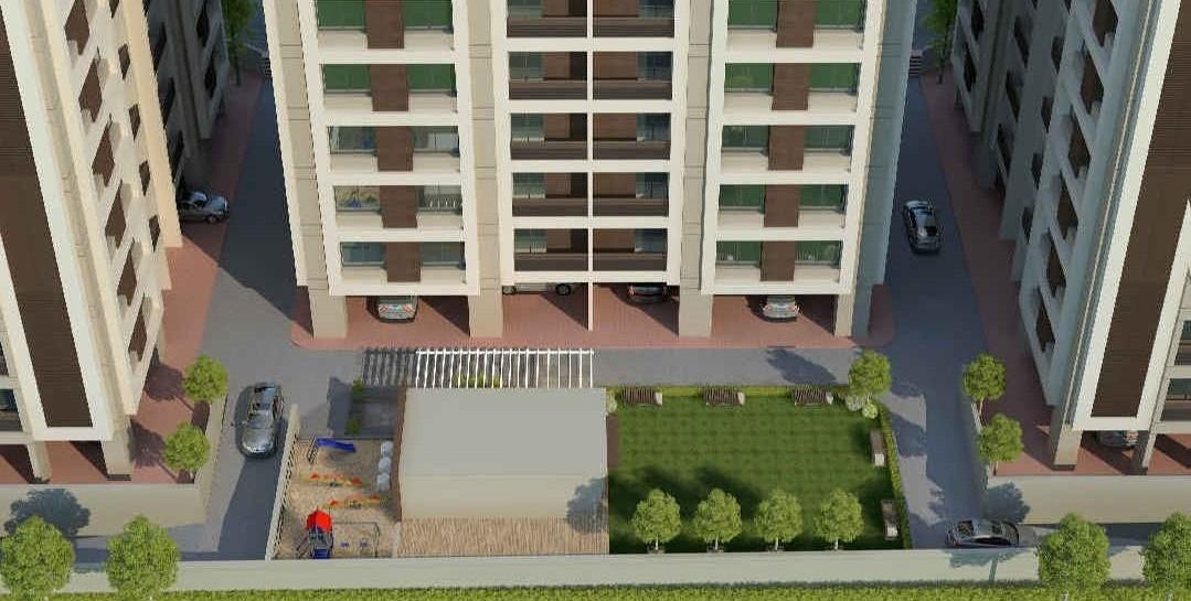 Sun Antilia Top View of real estate project Sun Antilia located at Harni, Vadodara, Gujarat