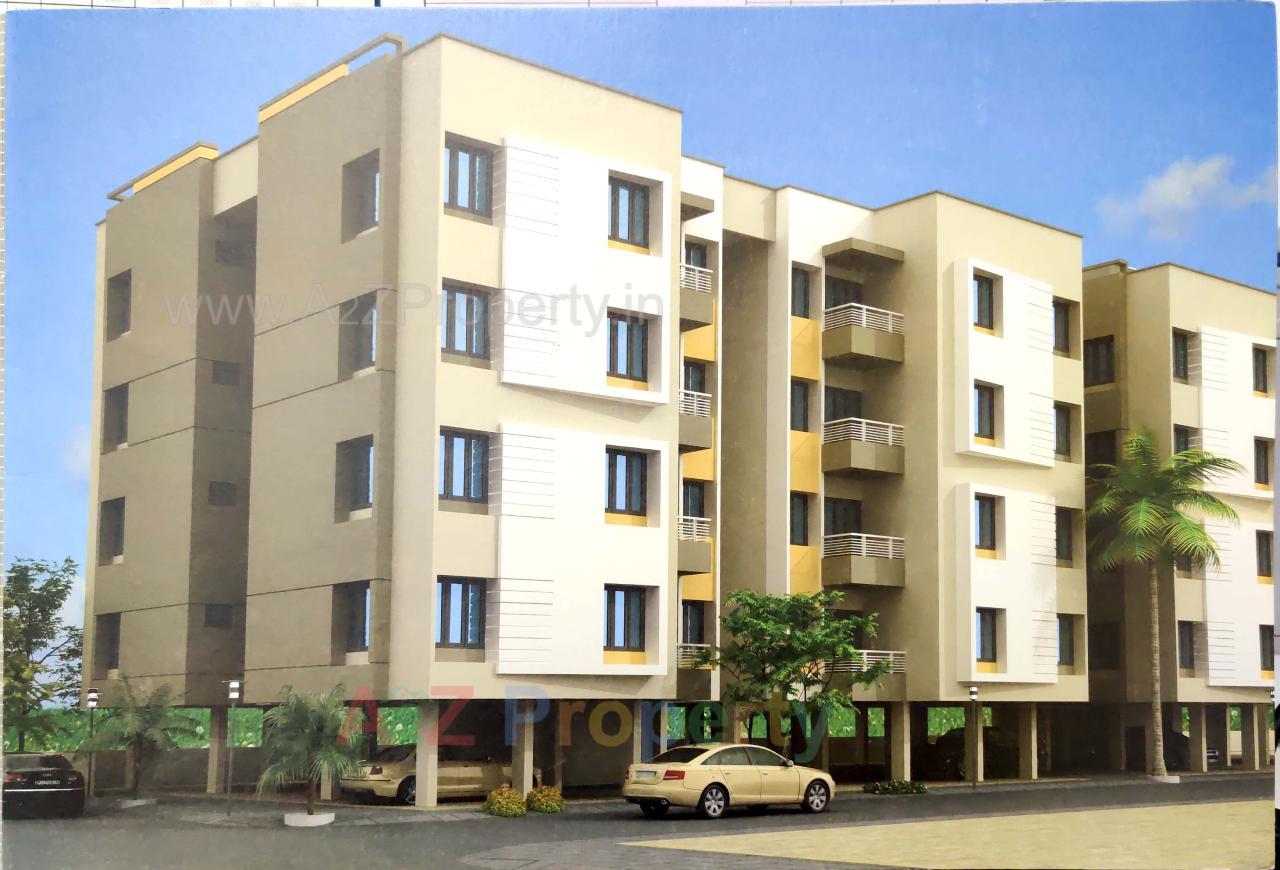 3D Elevation of real estate project Sun Classic located at Kapurai, Vadodara, Gujarat