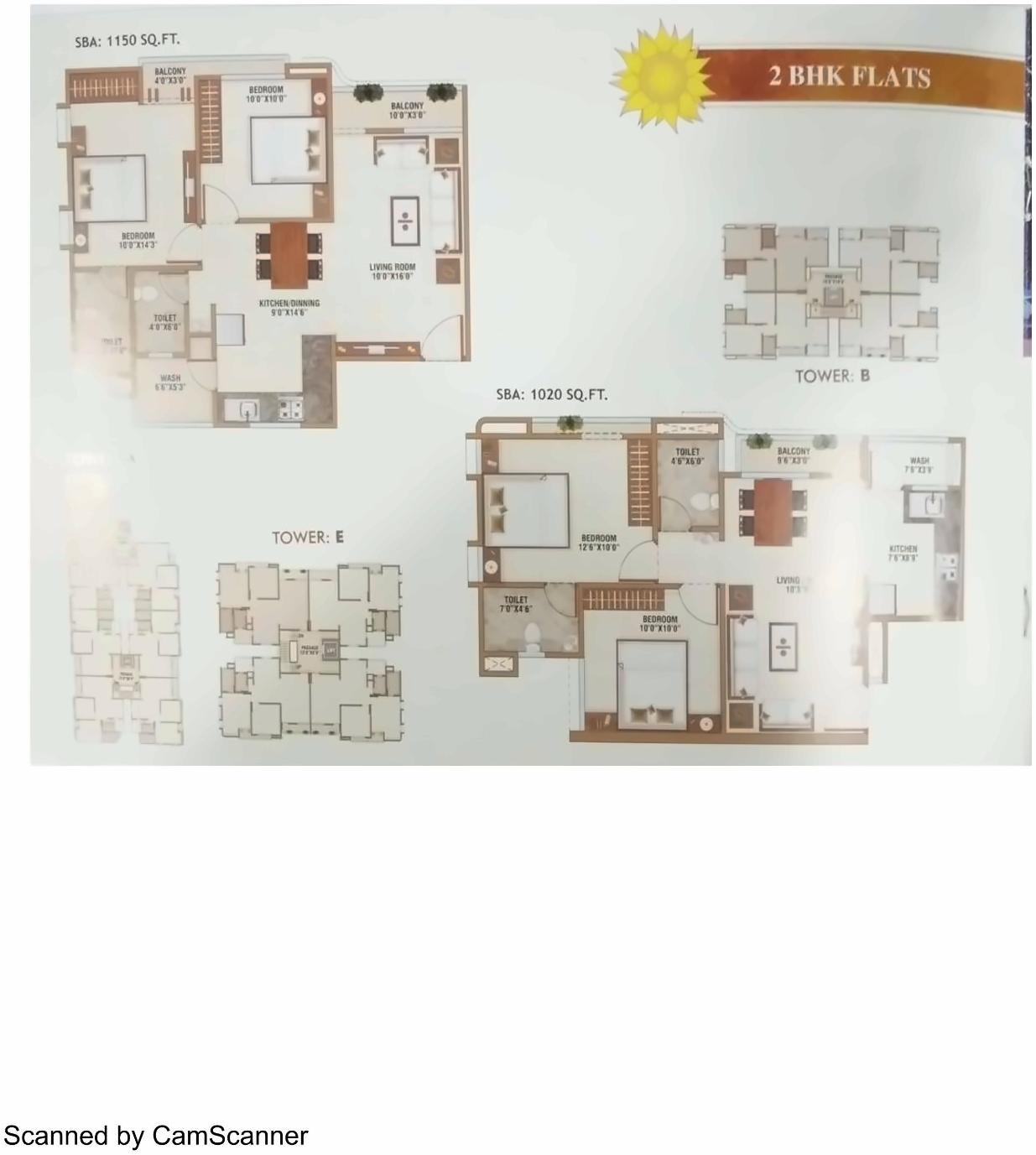 Layout of real estate project Sun Crest located at Tandalaja, Vadodara, Gujarat