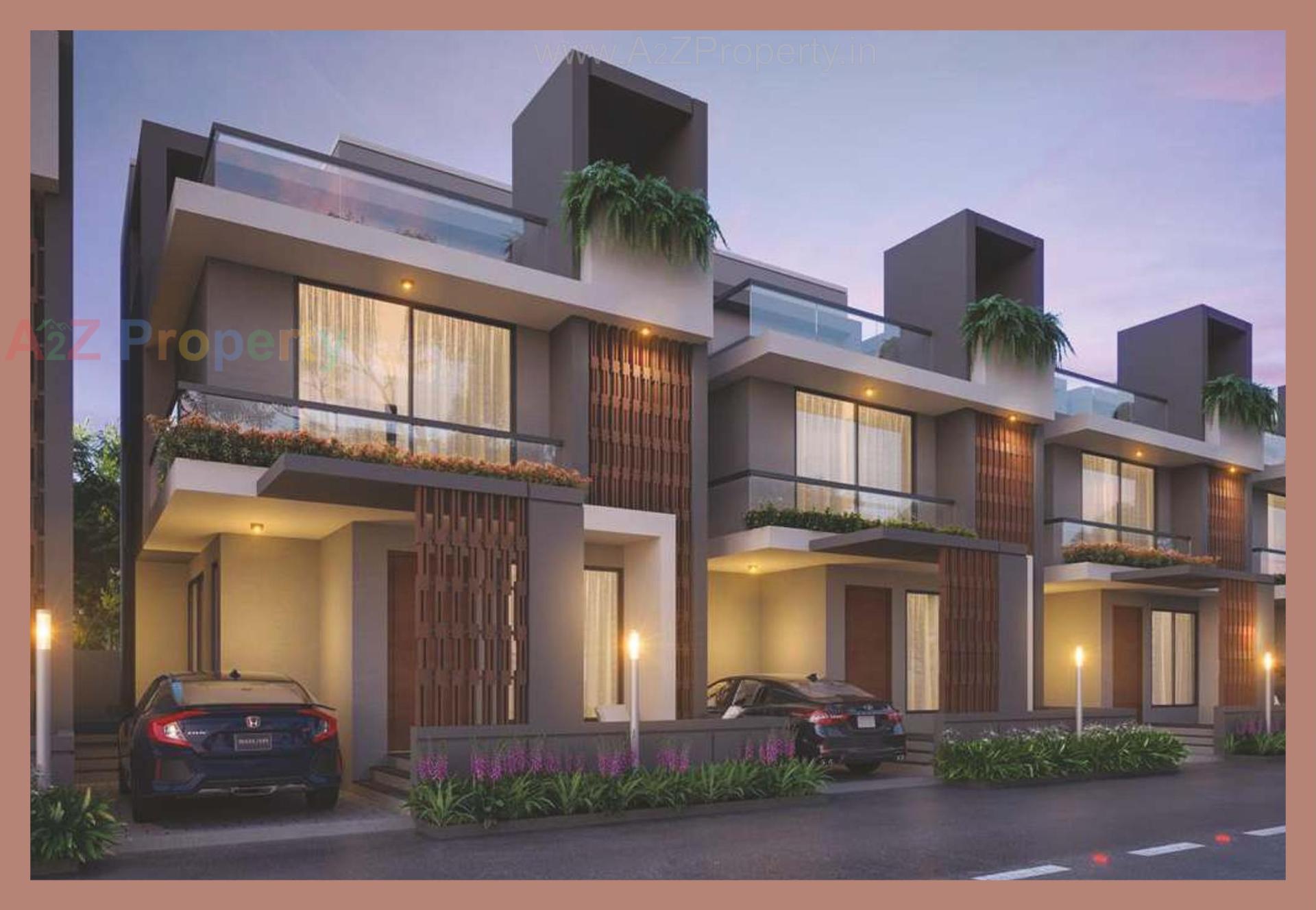 3D Elevation of real estate project Sun Palacio located at Sevasi, Vadodara, Gujarat