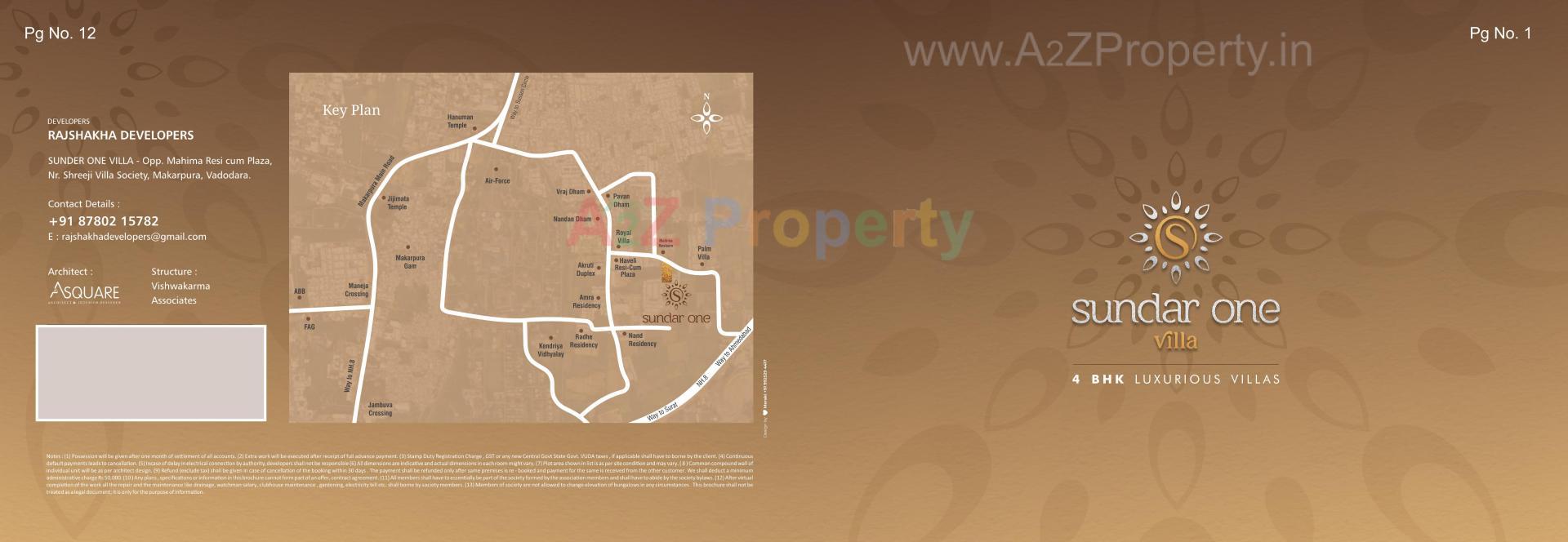  of real estate project Sundar One Villa located at At Makarpura, Vadodara, Gujarat