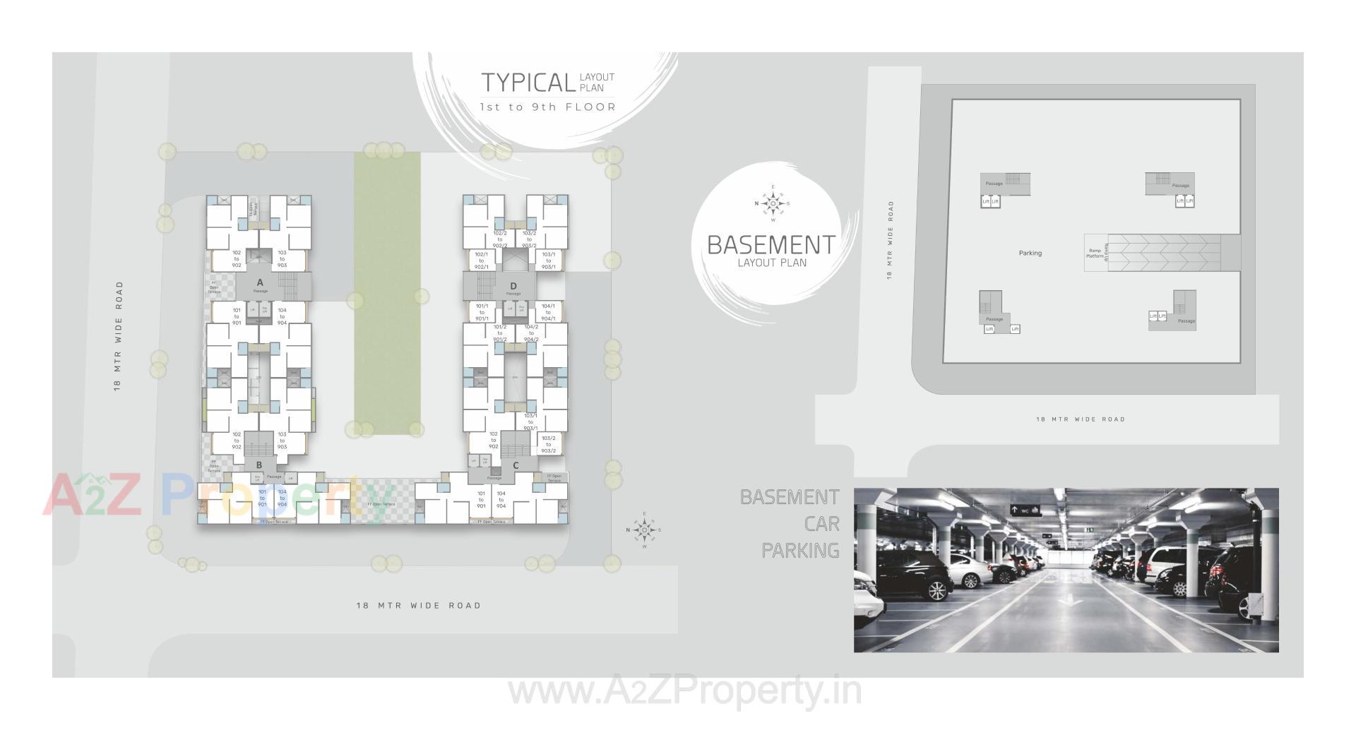 Layout of real estate project Sundaram Highlife located at Bapod, Vadodara, Gujarat