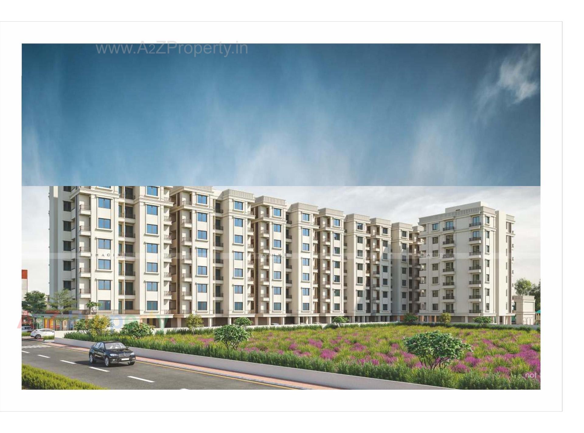 3D Elevation of real estate project Sundaram Icon located at Bapod, Vadodara, Gujarat