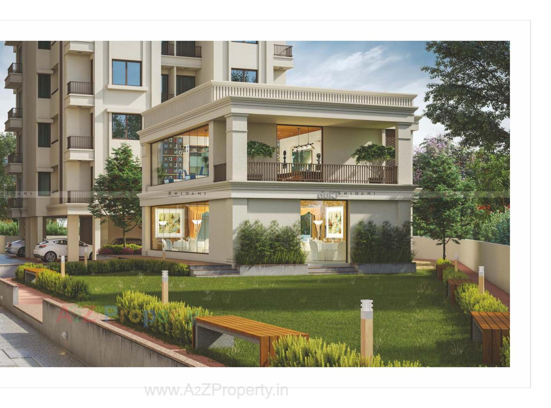 3D Elevation of real estate project Sundaram Icon located at Bapod, Vadodara, Gujarat