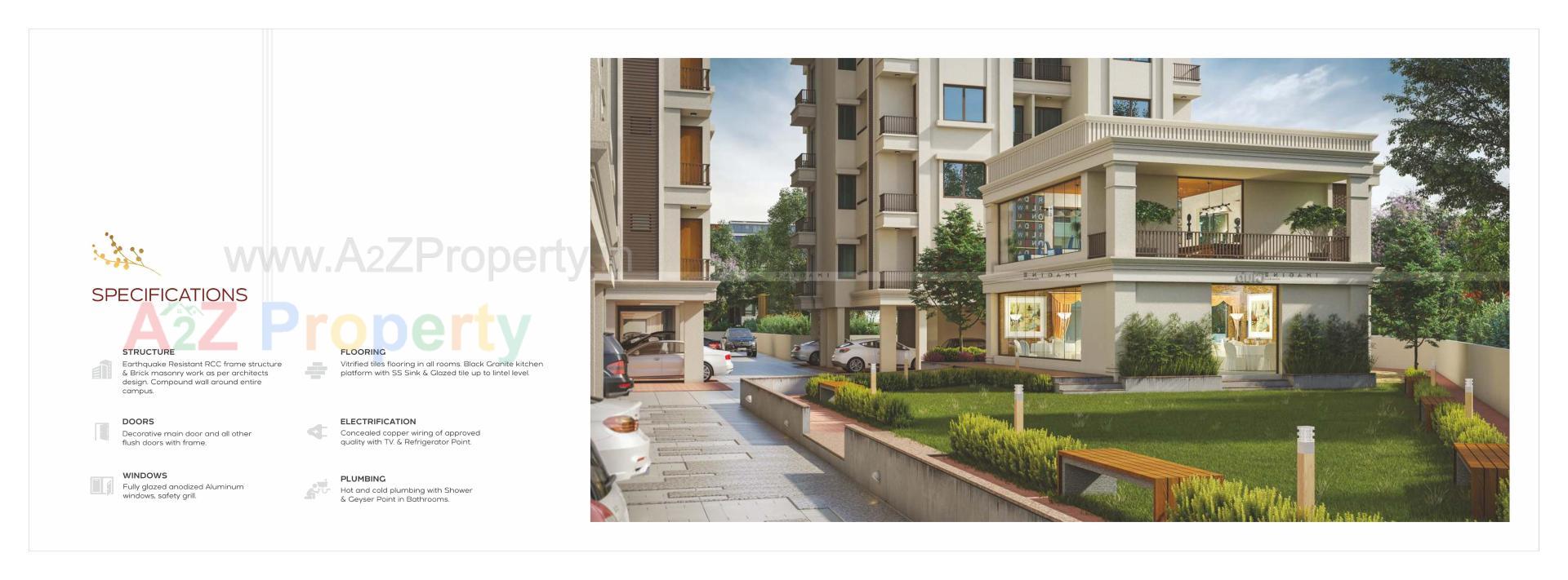 3D Elevation of real estate project Sundaram Icon located at Bapod, Vadodara, Gujarat