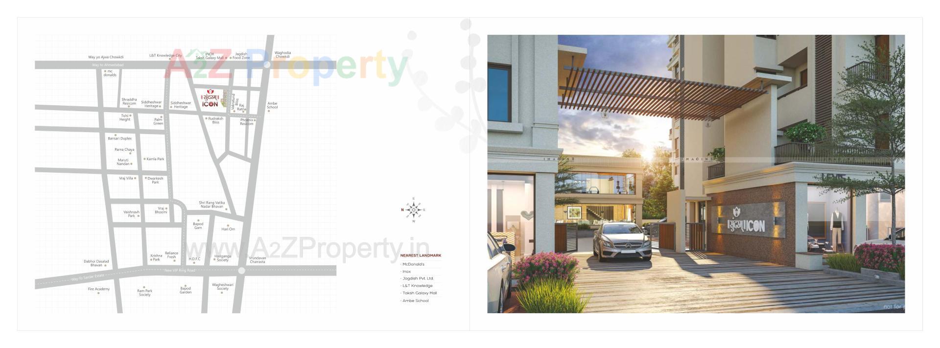  of real estate project Sundaram Icon located at Bapod, Vadodara, Gujarat