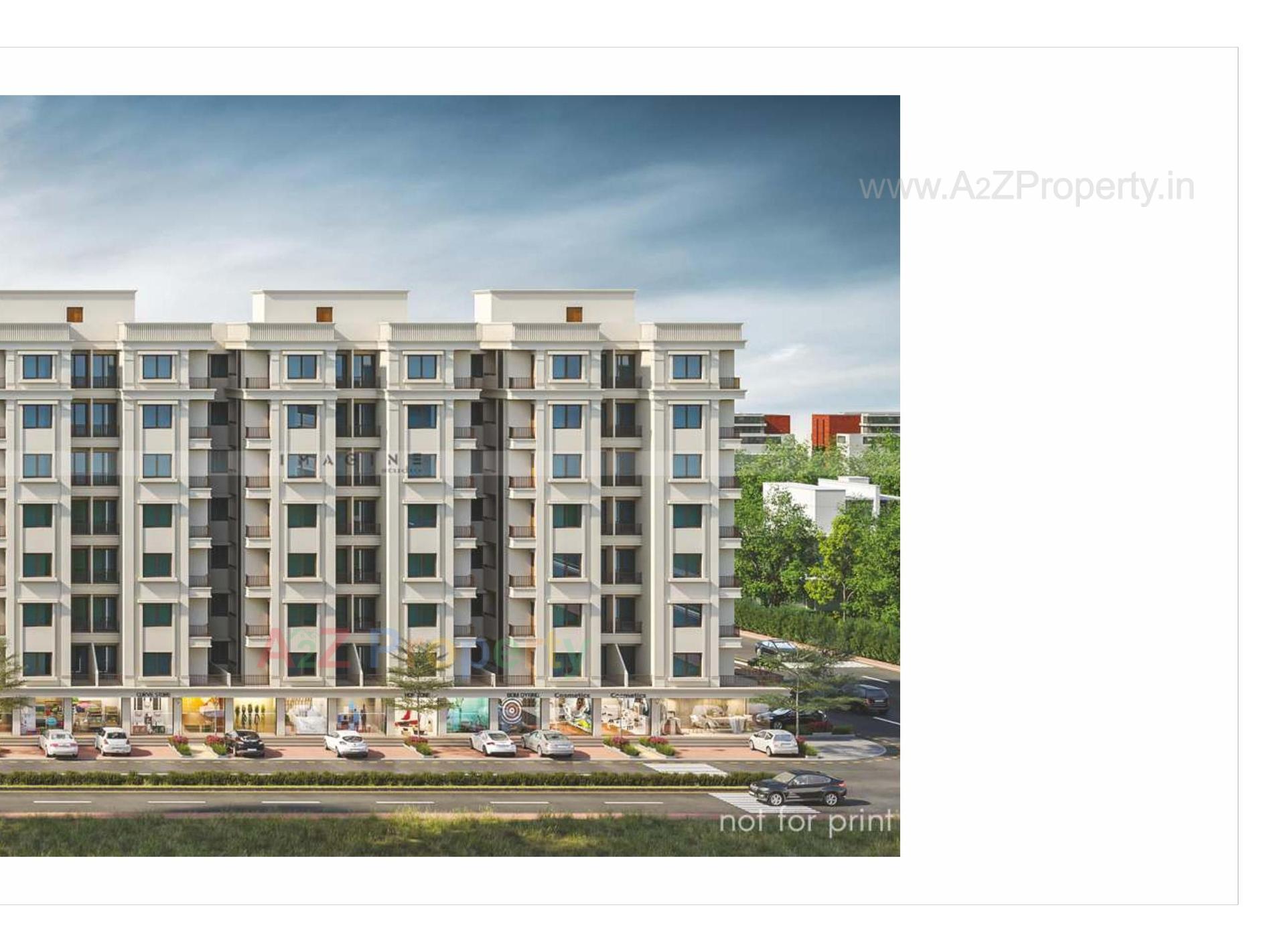 3D Elevation of real estate project Sundaram Icon located at Bapod, Vadodara, Gujarat