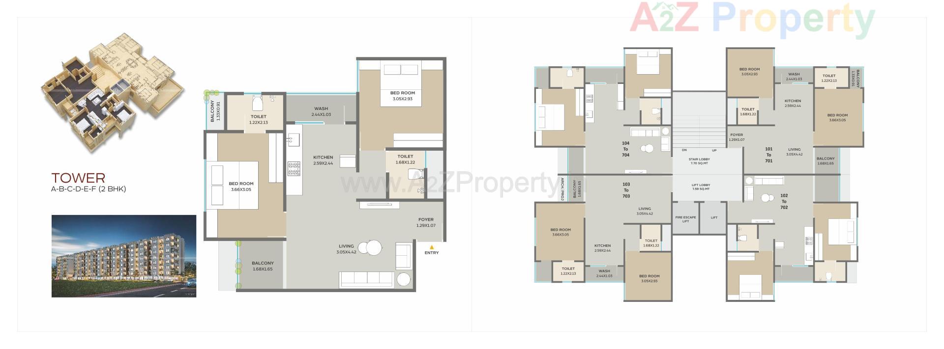 Layout of real estate project Sundaram Icon located at Bapod, Vadodara, Gujarat